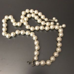 Large bead fashion pearl necklace
